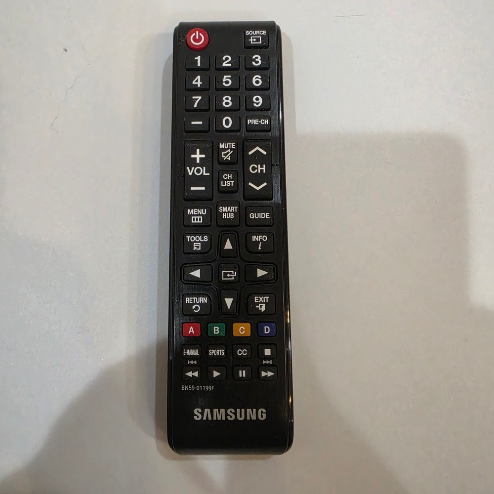 Samsung Smart TV Remote BN59-01199F Black Excellent OEM Replacement Controller
